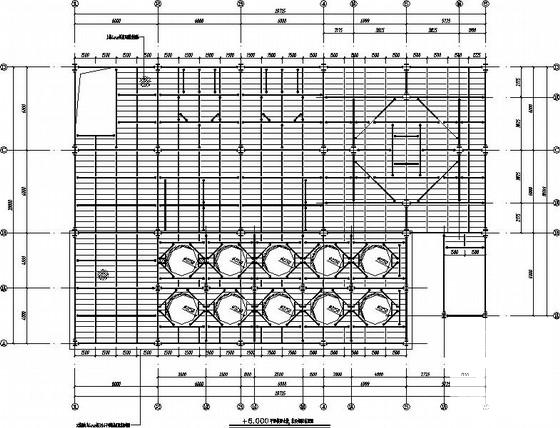 5层独立基础钢框架厂房结构CAD施工图纸（6度抗震） - 2