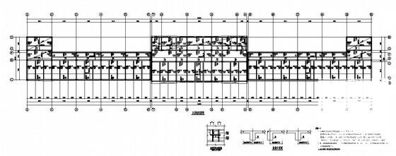 上5层框架结构中学教学楼建筑施工CAD图纸（独立基础） - 3