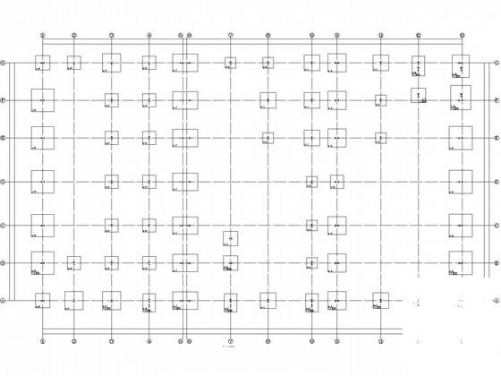 7度抗震单层钢框架4S店结构CAD施工图纸 - 2