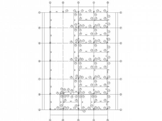 7度抗震单层钢框架4S店结构CAD施工图纸 - 3