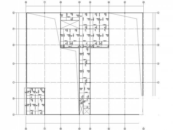 7度抗震单层钢框架4S店结构CAD施工图纸 - 4