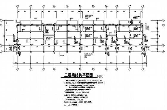 4层框架结构中学教学楼建筑施工CAD图纸（独立基础） - 3