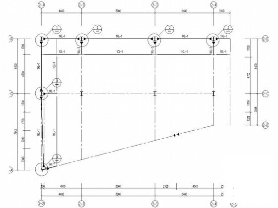 4层门式刚架结构办公楼结构CAD施工图纸（6度抗震） - 3