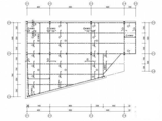 4层门式刚架结构办公楼结构CAD施工图纸（6度抗震） - 4