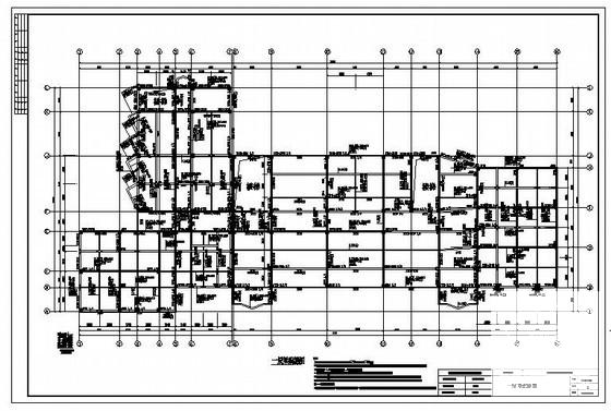 7度抗震3层框架中学实验楼建筑施工CAD图纸(平面布置图) - 2