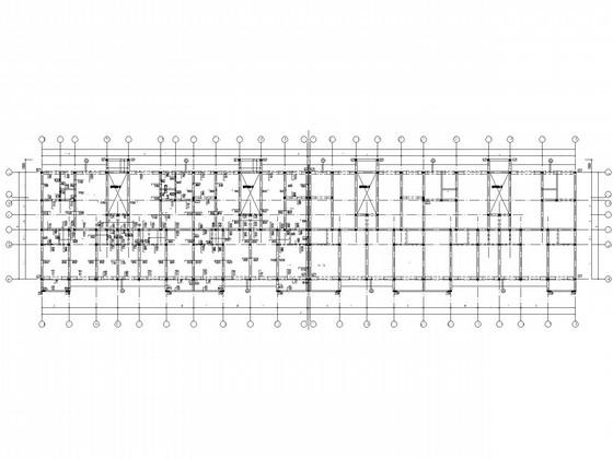 7层砌体结构条形基础住宅楼结构CAD施工图纸（6度抗震） - 1