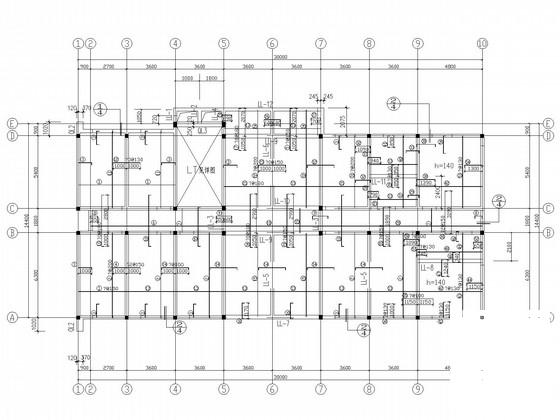 3层条形基础砖混办公楼结构CAD施工图纸 - 1