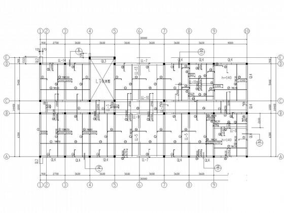 3层条形基础砖混办公楼结构CAD施工图纸 - 3