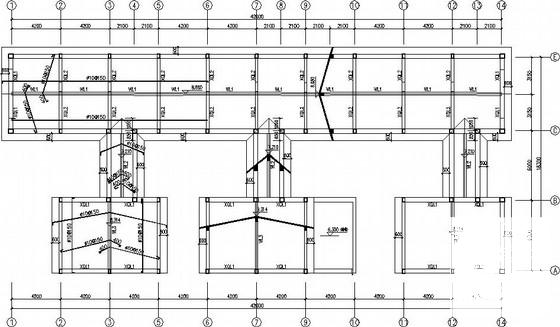 3层坡屋面砌体结构农家院结构CAD施工图纸（桩基础） - 2