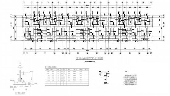 5层带阁楼砖混结构住宅结构CAD施工图纸（条形基础） - 3