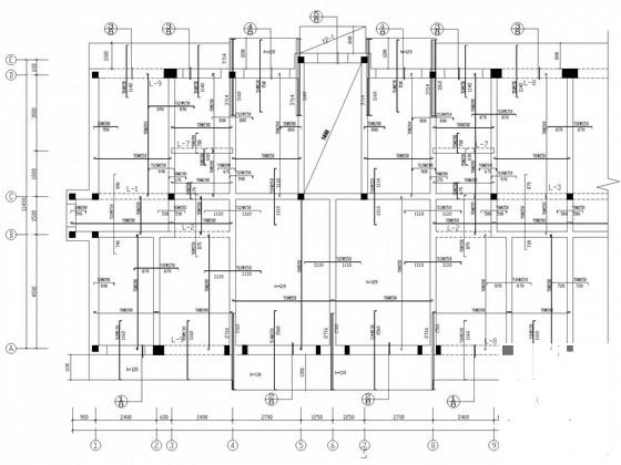 5层条形基础砖混带阁楼住宅结构CAD施工图纸（6度抗震） - 1