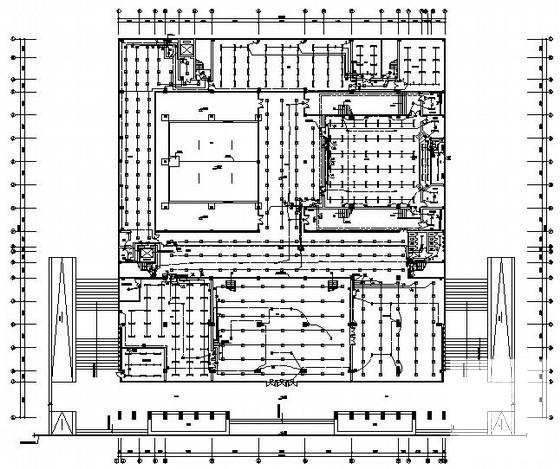 学校4层图书馆电气CAD施工图纸(消防设计说明) - 1