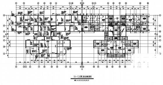 16层剪力墙结构商住楼结构设计方案CAD图纸 - 3