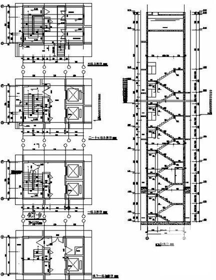 16层剪力墙结构商住楼结构设计方案CAD图纸 - 4