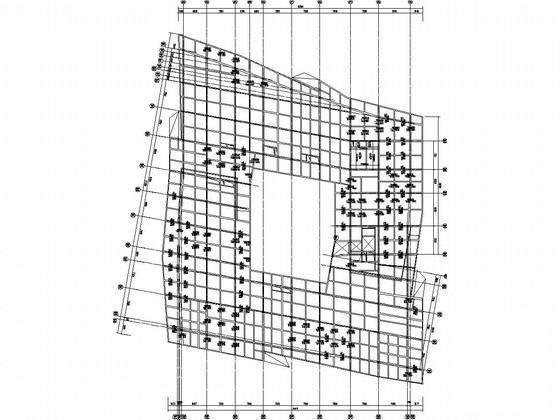 2层桩基础框剪结构商住楼结构CAD施工图纸（6度抗震） - 2