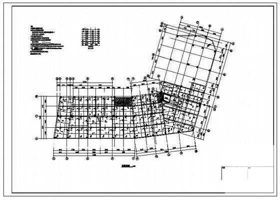 5层框架结构办公楼结构设计图纸(基础平面图) - 2