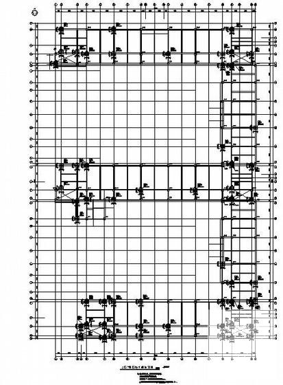 五河县3层小学教学楼结构设计方案CAD施工图纸 - 3