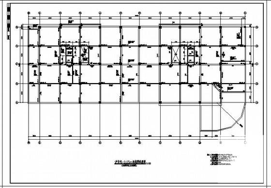 16层框架筏板基础住宅楼结构设计方案CAD图纸 - 2
