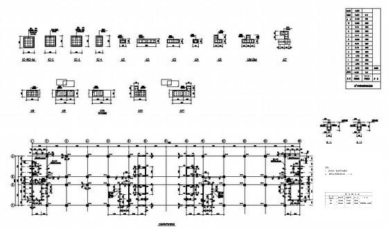 国内10层框剪结构住宅楼结构设计CAD施工图纸(墙身节点详图) - 3