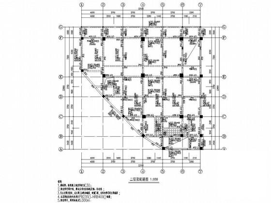 6层框架结构中学教学楼建筑CAD施工图纸 - 3