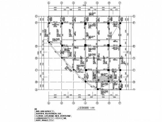 6层框架结构中学教学楼建筑CAD施工图纸 - 3