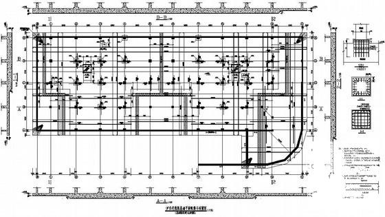 高层框架住宅楼结构设计方案CAD图纸 - 1