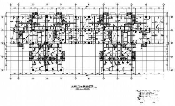 高层框架住宅楼结构设计方案CAD图纸 - 3