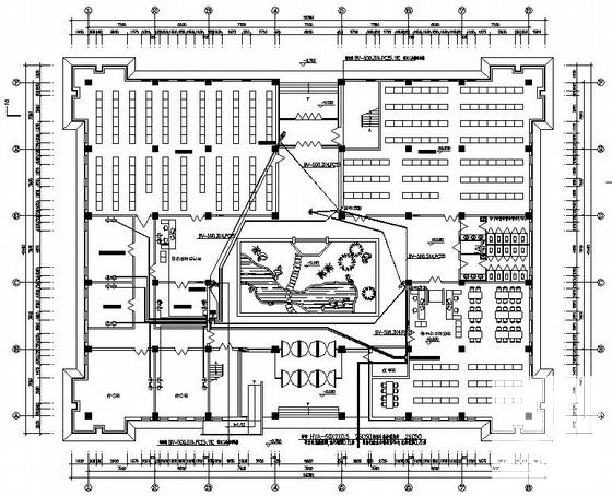 两层实验中学图书馆电气CAD施工图纸(综合布线系统) - 3