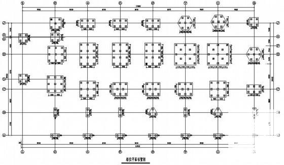 11层框架结构综合楼结构设计CAD施工图纸(平面布置图) - 2