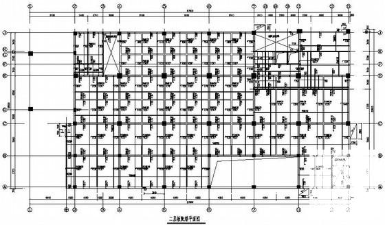 11层框架结构综合楼结构设计CAD施工图纸(平面布置图) - 3