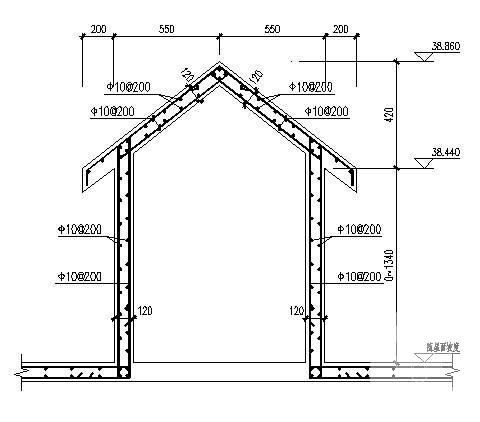 11层条形基础剪力墙住宅楼结构CAD施工图纸 - 3