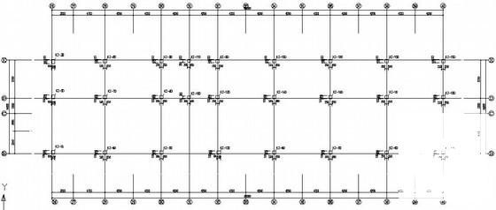 独立基础局部4层框架商业楼结构CAD施工图纸（7度抗震） - 1