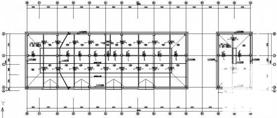 独立基础局部4层框架商业楼结构CAD施工图纸（7度抗震） - 2