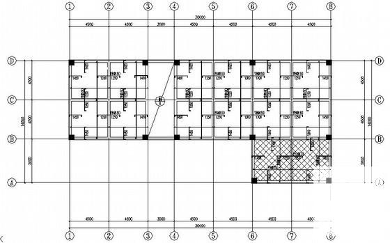3层独立基础框架结构办公楼结构CAD施工图纸（7度抗震） - 2