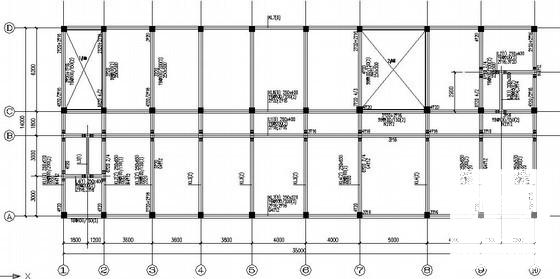 3层条形基础框架综合楼结构CAD施工图纸（6度抗震） - 3