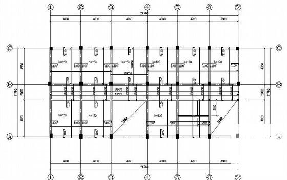 5层桩基础框架结构办公楼结构CAD施工图纸 - 3
