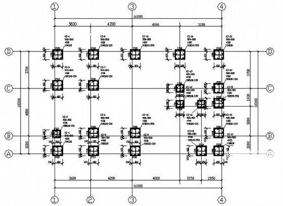 3层独立基础框架结构住宅楼结构CAD施工图纸（8度抗震） - 1