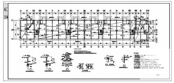 11层剪力墙结构住宅楼结构设计方案CAD图纸 - 2