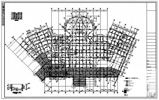4层温泉度假酒店结构设计方案CAD图纸 - 2