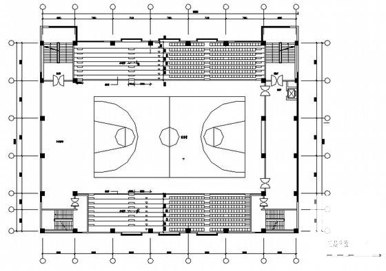 4层钢结构大学附属中学体育建筑方案（高21米） - 2