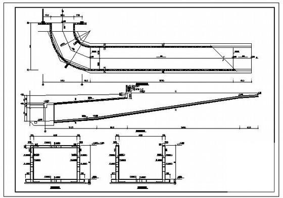 框剪结构地下室车库结构设计图纸(平面布置图) - 1