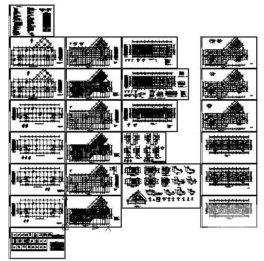 框剪商住楼结构设计方案CAD施工图纸 - 1