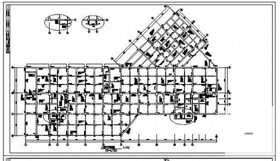 框剪商住楼结构设计方案CAD施工图纸 - 3