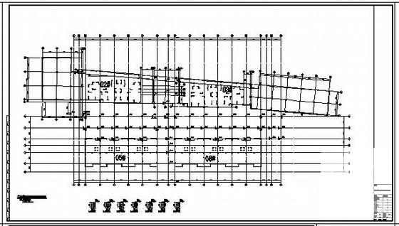 宜兴市框架地下车库结构设计方案CAD图纸(平面布置图) - 3