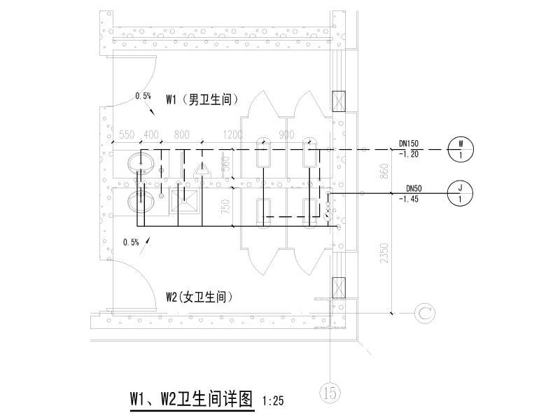 卫生间详图