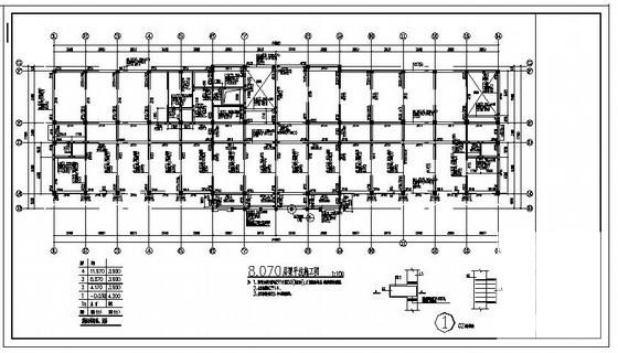 4层框架实验楼结构设计方案图纸(梁平法施工图) - 4
