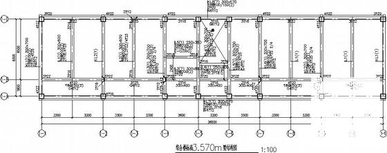 两层综合楼及联系走廊框架结构CAD施工图纸（独立基础） - 1