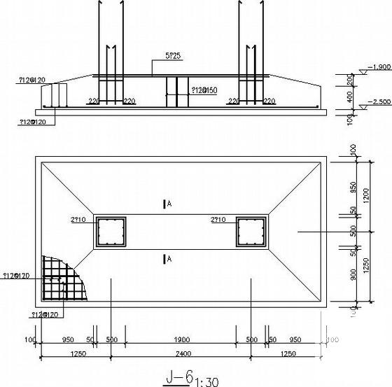 两层综合楼及联系走廊框架结构CAD施工图纸（独立基础） - 3