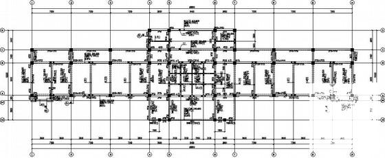 4层销售公司办公楼框架结构CAD施工图纸（6度抗震） - 1