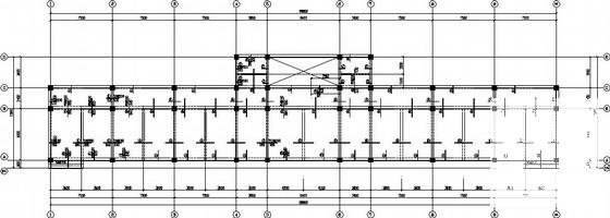 4层销售公司办公楼框架结构CAD施工图纸（6度抗震） - 2